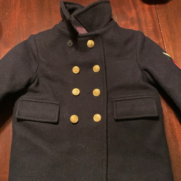 Navy wool child’s coat - Picture 6 of 7